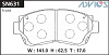 Колодки тормозные дисковые ADVICS SN631