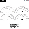 Колодки тормозные барабанные ADVICS A8N016