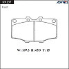 Колодки тормозные дисковые ADVICS SN237