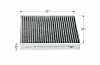 LIVCAR CABIN AIR FILTER LCT110/2345K угольный  AC-110X