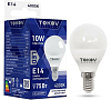 Лампа светодиодная 10Вт G45 4000К Е14 176-264В TOKOV ELECTRIC