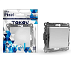Выключатель 1-кл. СП Pixel 10А IP20 механизм бел. TOKOV ELECTRIC 
