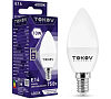 Лампа светодиодная 10Вт С37 4000К Е14 176-264В TOKOV ELECTRIC 